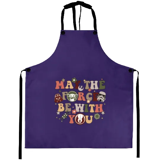 Retro Star Wars May The Fourth Be With You, Disney Star Wars Aprons