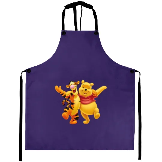 Winnie The Pooh Aprons, Pooh And Tiger Aprons, Disney Aprons, Disney Pooh Aprons, Winnie The Pooh Lover Aprons, Disney Family Aprons, Tiger Aprons