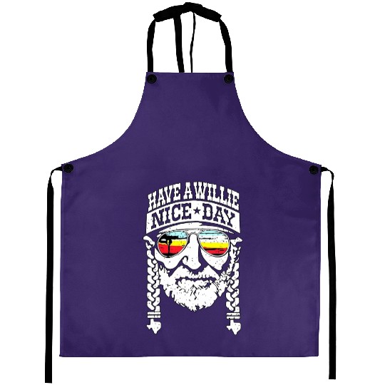 Have A Willie Nice Day Unisex Aprons Love USA