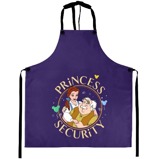 Maurice And Belle Princess Security Aprons, Beauty And The Beast, Disney Dad Aprons