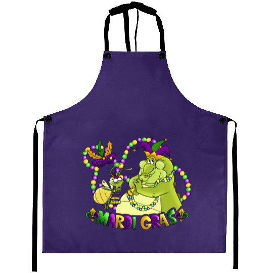 Disney Princess And The Frog Aprons | Louis And Ray Mardi Gras Aprons