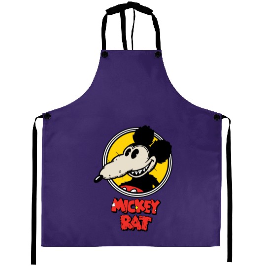 Mickey Rat Essential Aprons, Retro Disney Mickey Mouse Aprons, Vintage Disney Aprons