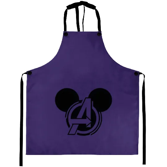 Mickey Ears Avengers, Mickey Avengers Aprons, Avengers Mickey Aprons, Disney Family Aprons