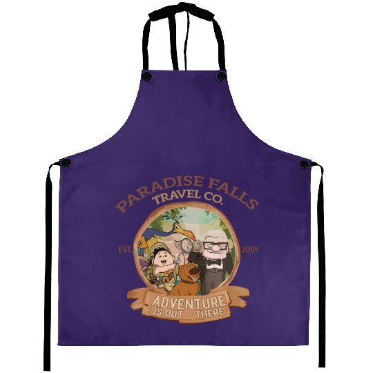 Paradise falls Travel & Co. Aprons, Disney up Aprons, Disney trip Aprons, Disney matching Aprons