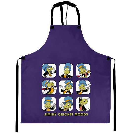 Disney Jiminy Cricket Moods Aprons, Disney Pinocchio Aprons
