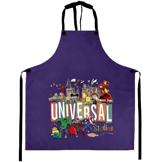 Disney Universal Studios Aprons, Universal Studios 2024 Trip Aprons, Universal Orlando Aprons, Disneyworld Aprons