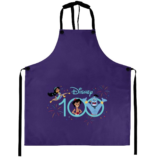 Disney 100 Anniversary Aladdin Jasmine Genie Aprons