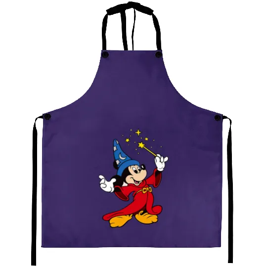 Disney Fantasia Sorcerer Mickey Mouse Magic Wizard  Aprons, Fantasmic Disney Aprons