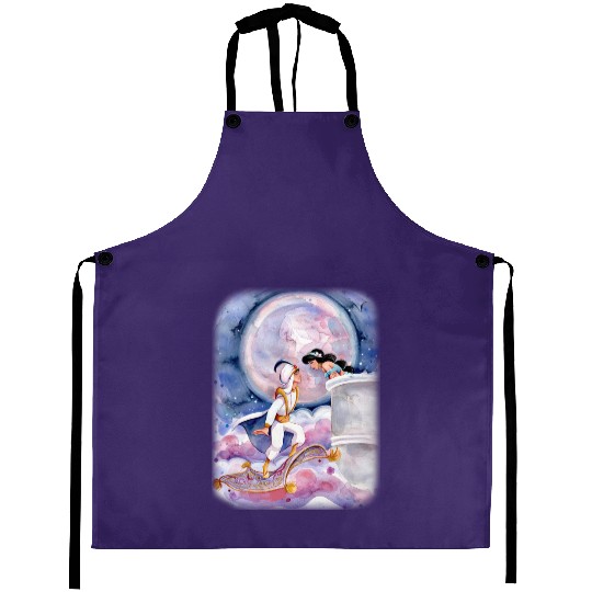 Disney Aladdin Aprons, Cute Jasmine & Aladdin Flying Carpet