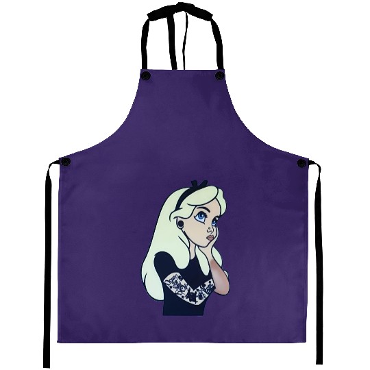 Alice punk Aprons,Inappropriate Disneyworld Aprons