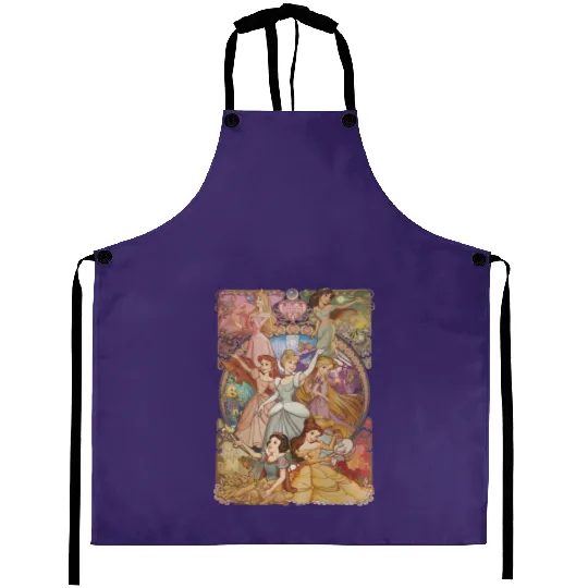 Vintage Disney Princess Aprons, Vintage Princess Aprons