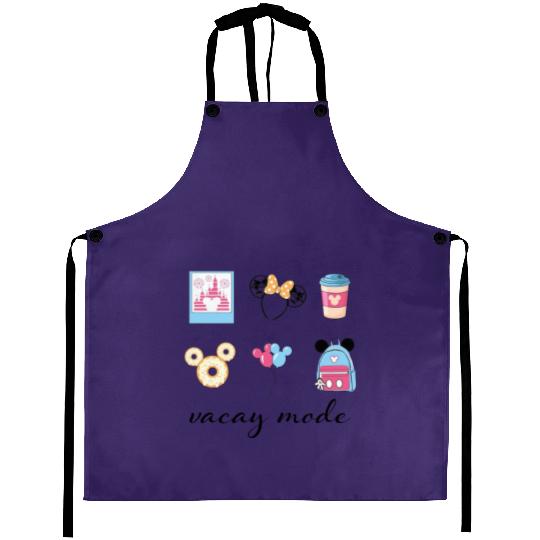 Disney Vacation Fashion Snacks Aprons, Disney Snacks Aprons,