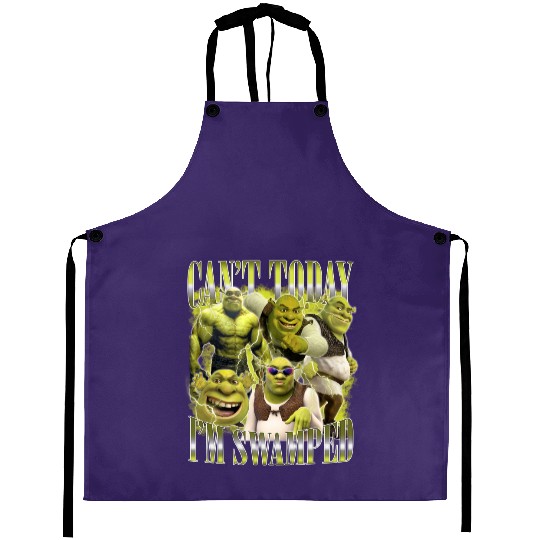 Can't Today I'm Swamped Aprons, Disney Fiona Princess Aprons, Shrek Aprons