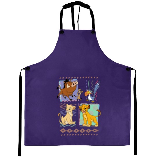 Vintage 90s Disney Lion King Aprons, Hakuna Matata Retro Aprons