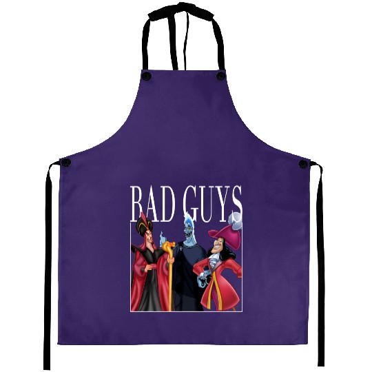 Disney Villains Bad Guys Aprons, Jafar, Captain Hook, Hades Aprons