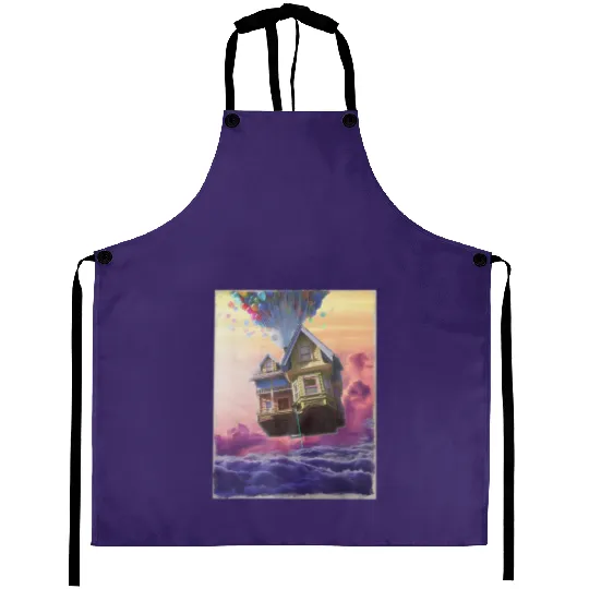 Disney Pixar Up Balloon House Cloud Portrait Graphic Aprons