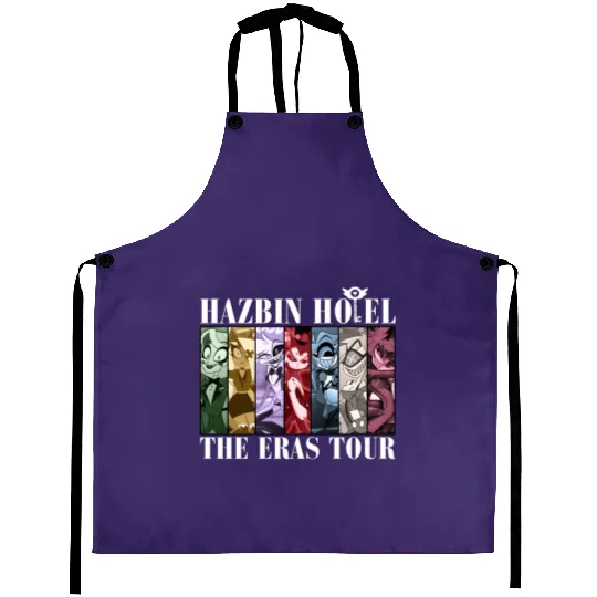Hazbin Hotel Eras Tour Aprons, Hazbin Hotel Characters Aprons, Helluva Boss Aprons