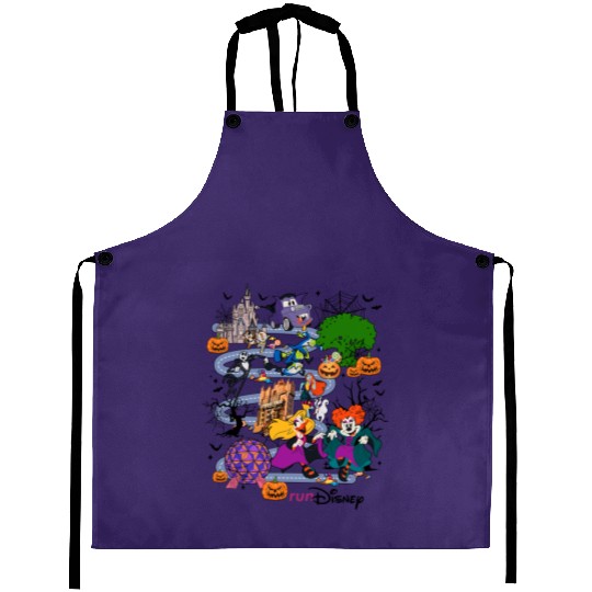 Disneyland Halloween Half Marathon Weekend 2024 Aprons, Haunted Mansion Runners