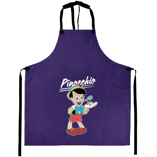 Retro Disney Pinocchio and Jiminy Cricket Aprons