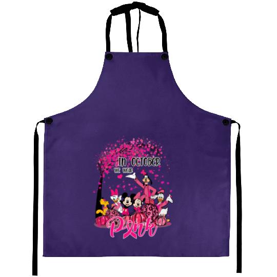 Disney 2023 Breast Cancer Survivor, October Breast Cancer Month Aprons