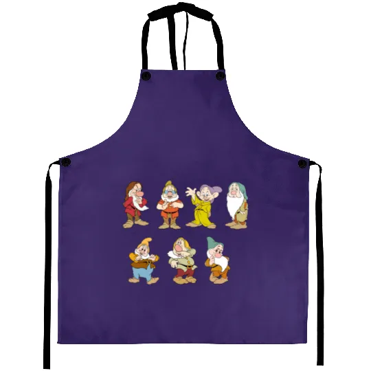 Disney Seven Dwarfs Aprons, Snow White and Seven Dwarfs Aprons