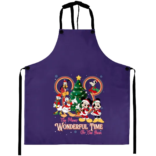 Disney Mickey And Friends The Most Wonderful Time Of The Year Christmas Aprons