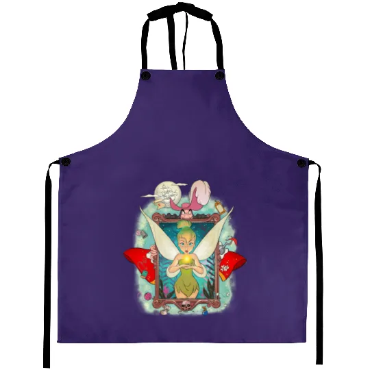 Retro Tinkerbell Aprons, Disney Princess Aprons, Disney Tinkerbell Aprons