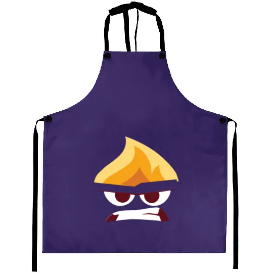 Angry Face Funny Disney Inside Out Aprons