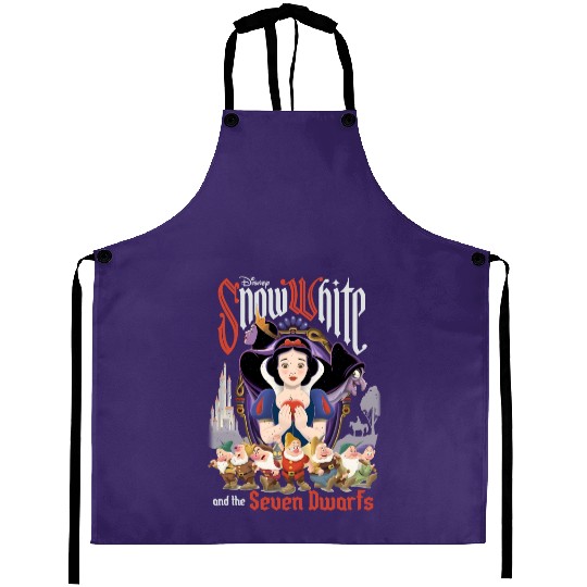 Retro Disney Snow White And The Seven Dwarfs Aprons, Disney Snow White Aprons