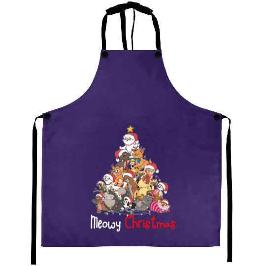 Disney Cat Tigger Marie Cheshire The Aristocats Meowy Christmas Aprons