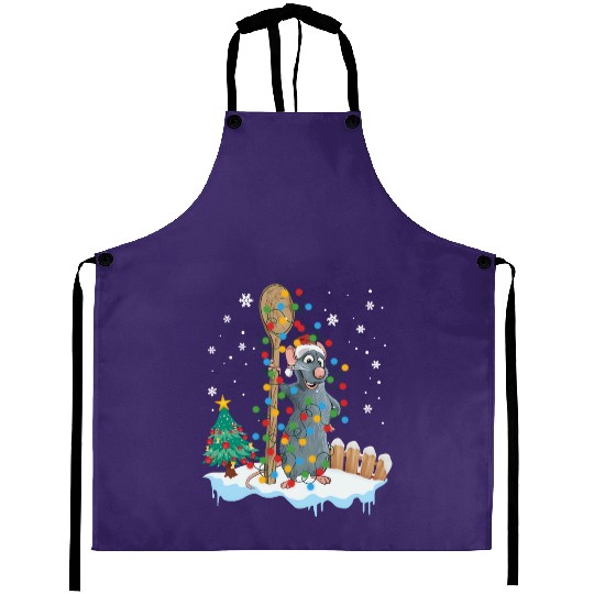 Disney Ratatouille Remy Christmas Light Aprons, Vacation Family Holidays Gift