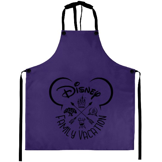 Disney Family Vacation Aprons, Disney Castle Aprons, Disney Trip Aprons