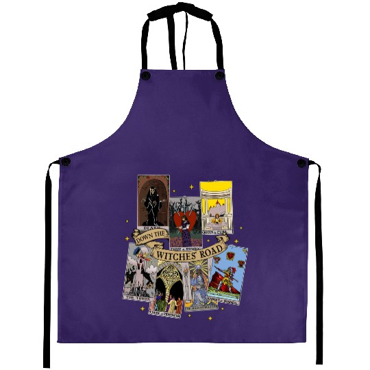Agatha All Along Tarot Cards Aprons, Marvel Show Disney, Agatha Harkness Down The Witches