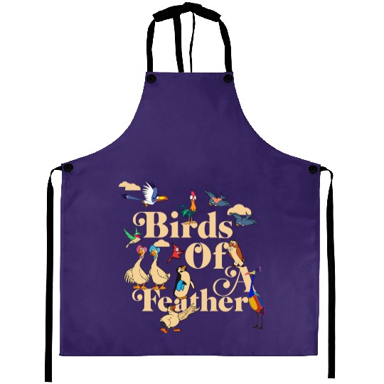 Disney Bird Characters Bird of a Feather Aprons, Hei Hei Kevin Zazu Matching Aprons