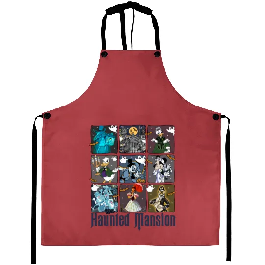 Disney Halloween Haunted Mansion Retro Haunted Mansion Disneyland Magic kingdom Aprons