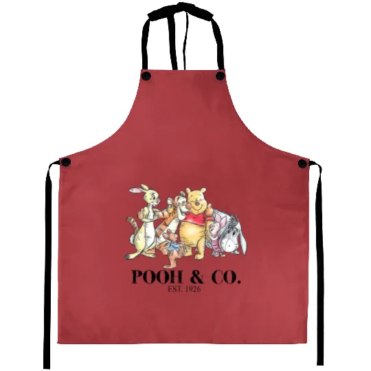 Disney Winnie The Pooh Aprons, Pooh & Co Est 1928 Aprons