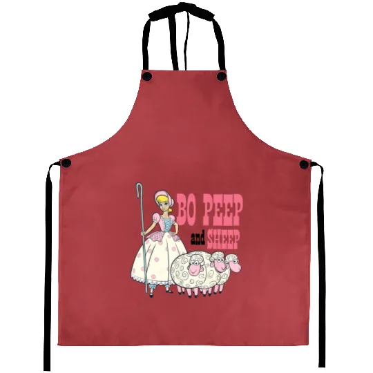 Vintage Bo Peep and Sheep Aprons, Toy Story Bo Peep Aprons, Disney Pixar Aprons