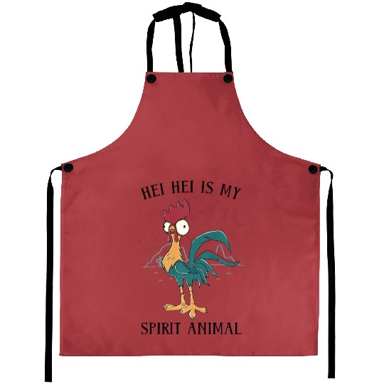Disney Moana Hei Hei Is My Spirit Animal Portrait Aprons