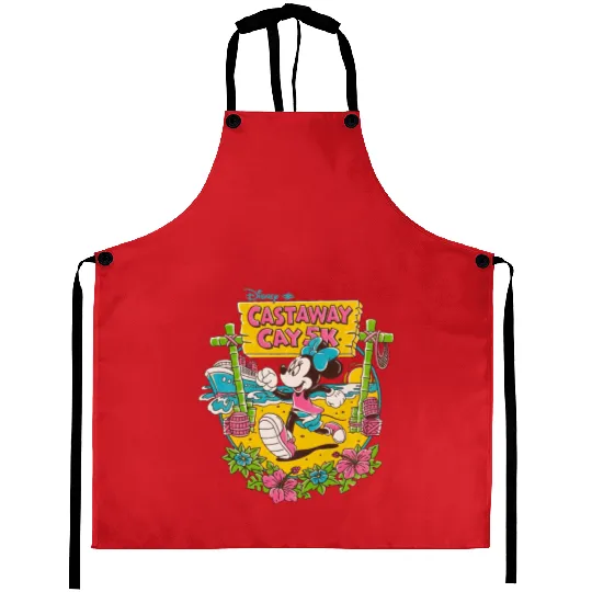 Disney Cruise Castaway Cay Aprons, Minnie Castaway Cay Aprons