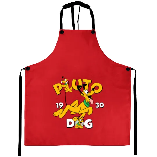 Vintage Disney Pluto Aprons, Pluto est 1930 Aprons, Mouse Trip Aprons, Disneyland Aprons, Disney Vacation Aprons