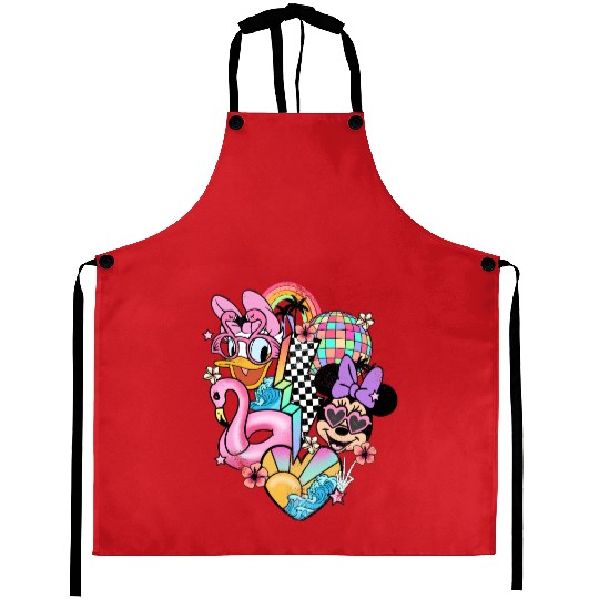 Disney vintage Aprons - Disney Daisy Minnie Aprons - Disney Epcot Aprons