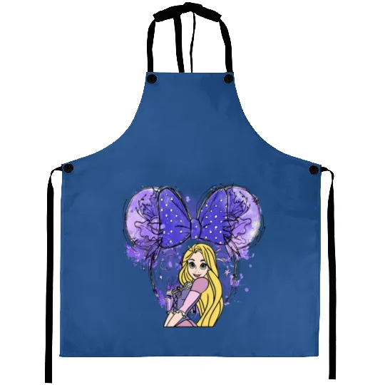 Rapunzel Disney Aprons, Rapunzel Watercolor Aprons