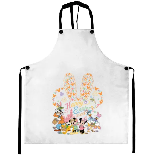 Disney Easter 2023 Aprons, Mickey &  friends Happy Easter Aprons