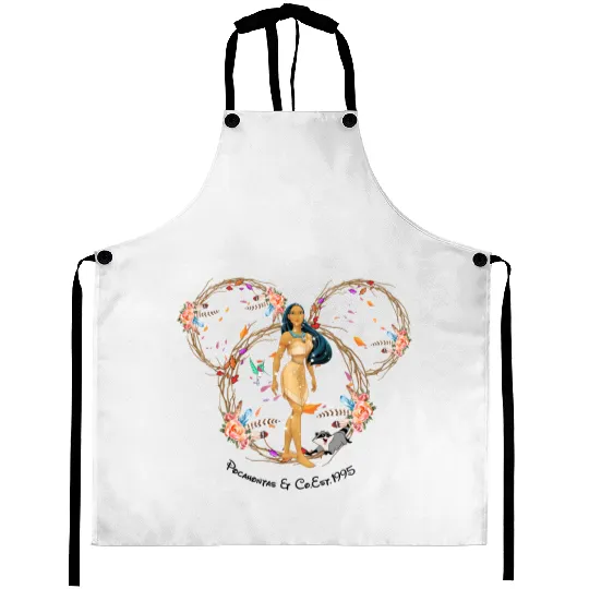 Disney Princess Mickey Head Aprons, Pocahontas Aprons