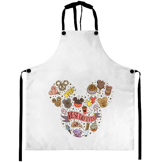 B.est Day Ever Aprons - Disney Trip Aprons - Cute Disney For The Snacks Aprons