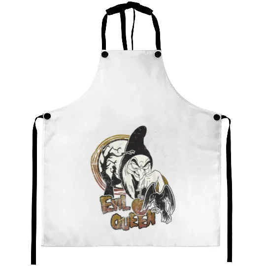 Disney Snow White Witch Poison Apple Graphic Aprons, Princess Snow White Aprons, Vintage