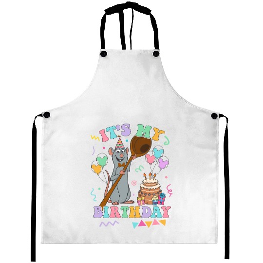 Ratatouille Remy It's My Birthday Aprons Disney Family Matching Aprons