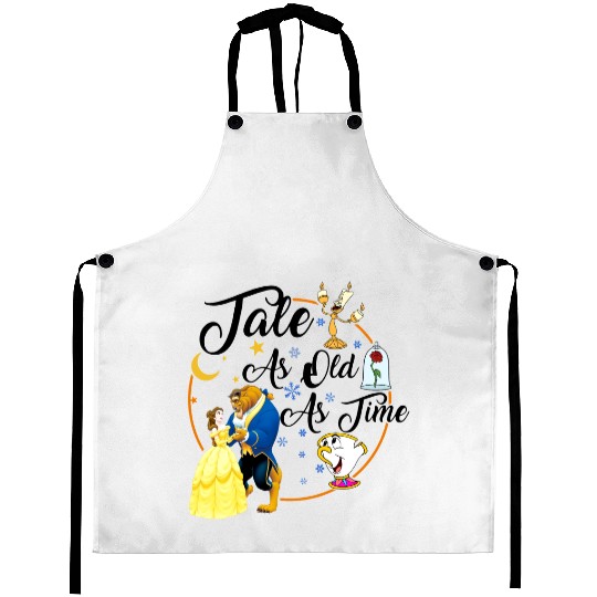 Tale as Old as Time, Beauty and the Beast Aprons, Disney Couple Aprons,  Family Vacation Aprons