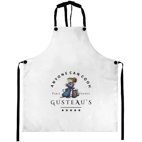 Ratatouille Aprons, Disney Remy Aprons, Disney Ratatouille Aprons, Anyone Can Cook Aprons