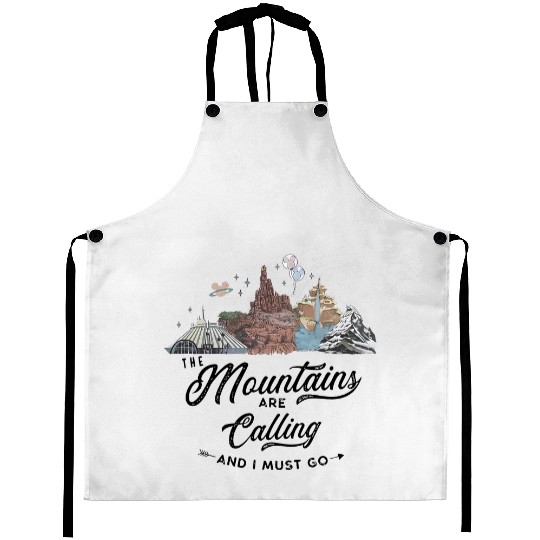 The Mountains Are Calling Aprons | Disney Rides: Space, Thunder, Splash, Everest